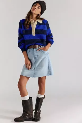 Suzy Denim Midi Skirt
