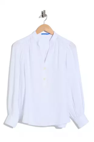 Rashell Split Neck Linen Top