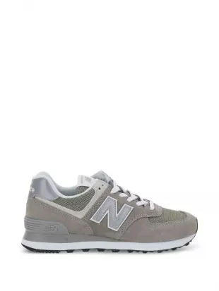 574 Core Panelled Lace Up Suede Sneakers