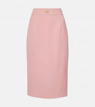 DG Virgin Wool Pencil Skirt