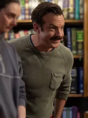 Jason Sudeikis S04 Ted Lasso Green Pocket Sweatshirt