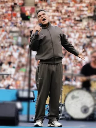 Robbie Williams Soccer Aid 2026 Grey Tracksuit