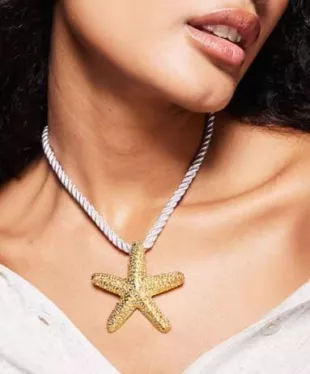 Exclusive Rope Chain starfish Necklace