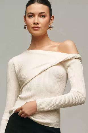 Lilou Merino Long-Sleeve Knit Top