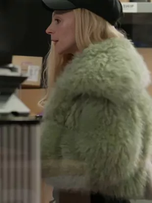 Ted Lasso Season 4 Juno Temple Green Fur Coat