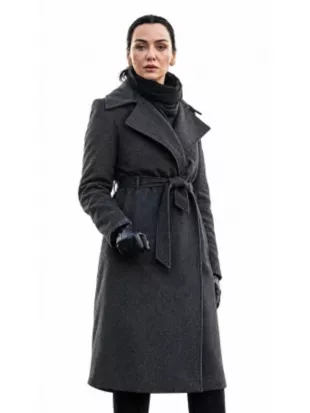 Graveyard S03 Birce Akalay Charcoal Gray Coat