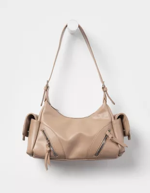 Zipper Pocket Shoulder Bag
