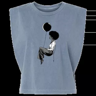 Peace Blue Muscle Tee