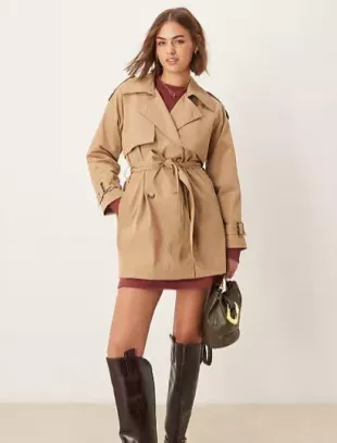 Cropped Trench Jacket