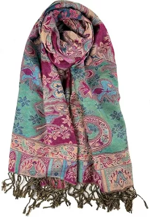 Tapestry Ethnic Paisley Pattern Pashmina Shawl Scarf