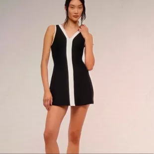 YPB sculptLUX V-Neck Mini Dress