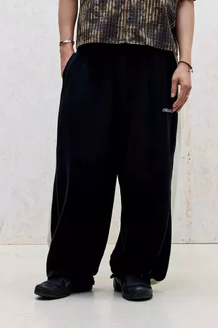 Black Panel Harri Baggy Joggers