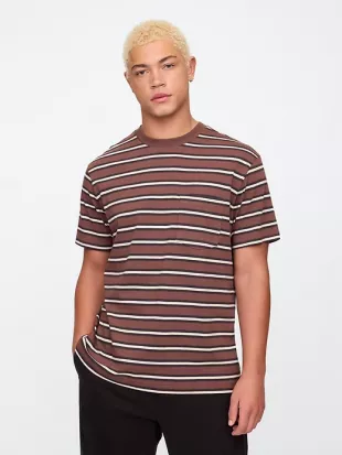 Striped Pocket TEe