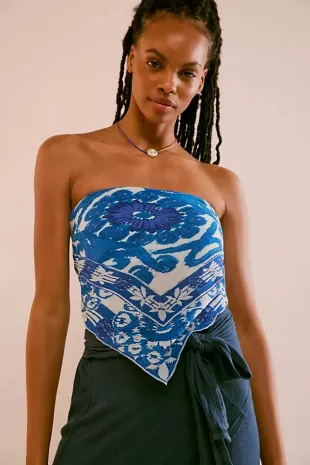 Raya Top in Deep Ocean Combo