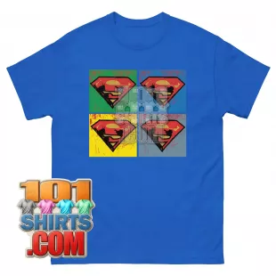 The Big Bang Theory Sheldon Cooper Superman Andy Warhol Logos T-Shir