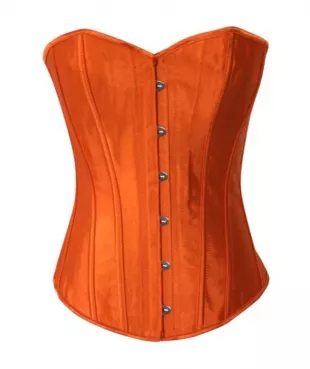 Solid Color Satin Bustier Corset