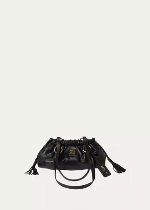 Black Leather Joie Shoulder Bag