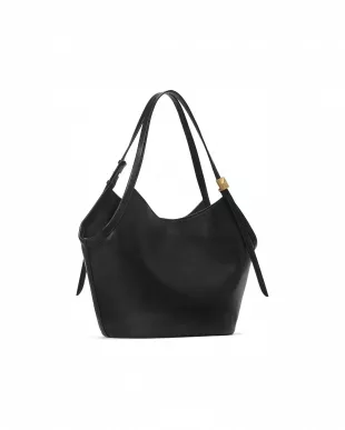 Deco Tote Bag Green Leather