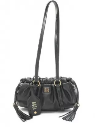 Pre Owned 2020s Joie Tassel Leather Shoulder Bag