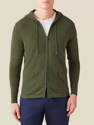 Zip Hoodie 2 Ply Cashmere