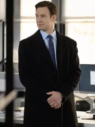 CIA S01 Bill Goodman Black Trench Coat