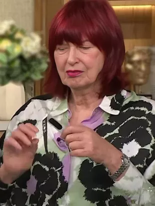 Janet Street-Porter This Morning 2026 Floral Silk Shirt