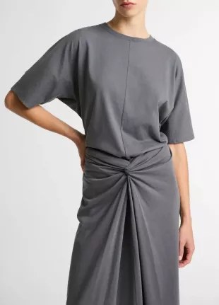 Cotton Dolman-Sleeve T-Shirt