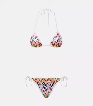 Chevron Bikini in multicoloured