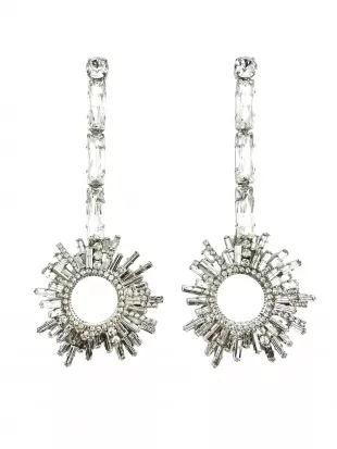 Drop Down Nickel Havana Earrings