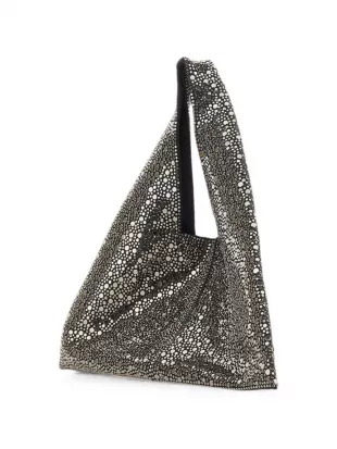 Twenty Fourhaitch Rhinestone-Embellished Shoulder Bag