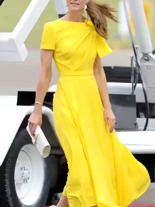Kate Middleton Royal Ascot 2026 Yellow Dress