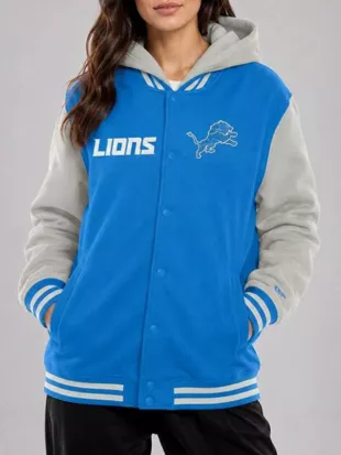Women’s Detroit Lions 2026 New Era Hoodie Jacket