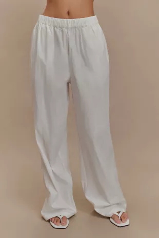 Cotton Wide Leg Pants