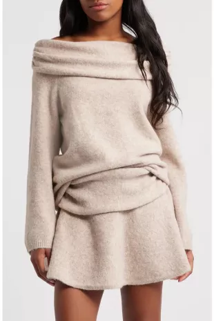 Rocks Off the Shoulder Sweater