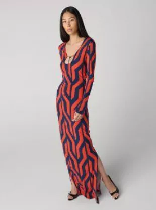 Zaria Dress in Giant Why Not Red Clay