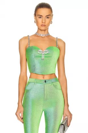 Crystal Bow Corset Top
