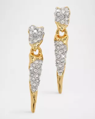 Solanales Crystal Spear Drop Earrings