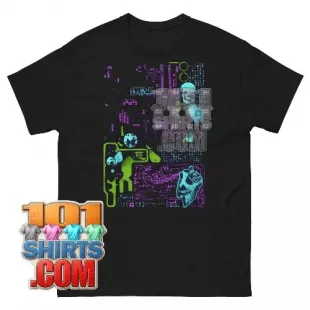 The Big Bang Theory Sheldon Cooper Cyberpunk X-Ray Skull T-Shirt