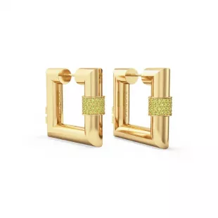 Blaze Square Hoop Earrings