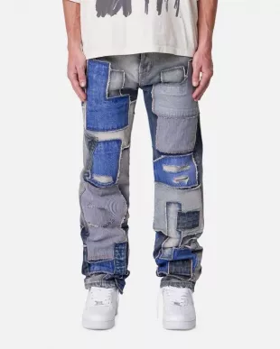 Straight Patchwork Jeans