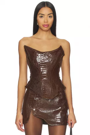 Nemesis Leather Corset Top