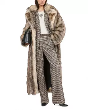 Faux Fur Long Coat