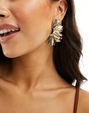 Statement Molten Chunky Earrings