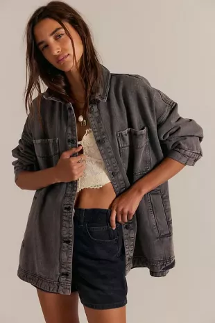 Green Madison City Denim Jacket
