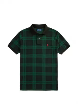 Plaid-pattern Polo Shirt