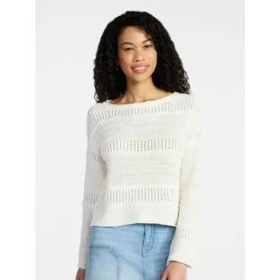 Boat Neck Pullover Sweater