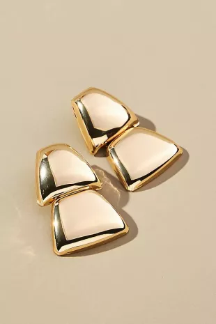 Two-Tier Drop Earrings