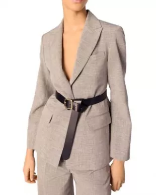 Belted Suit Jacket
