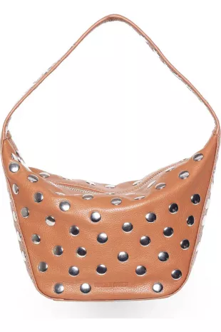 Hendrix Stud Leather Shoulder Bag