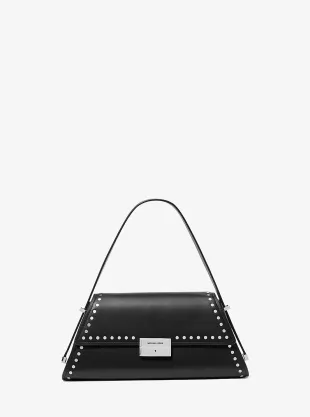 Ludlow Medium Studded Leather Shoulder Bag